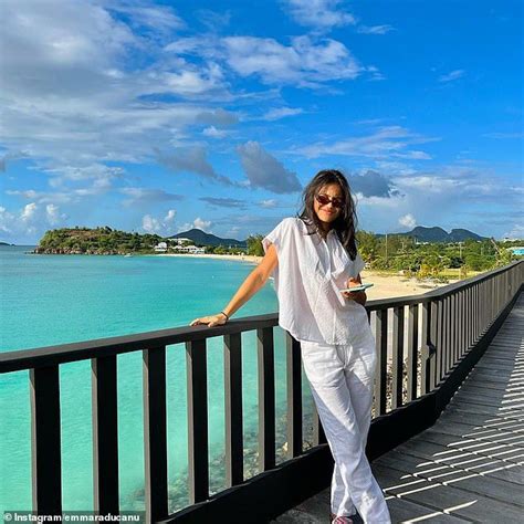 Emma Raducanu enjoys her first holiday in seven years